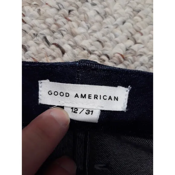 12/31 Good American Good Legs High Rise Dark Wash BLUE224 Skinny