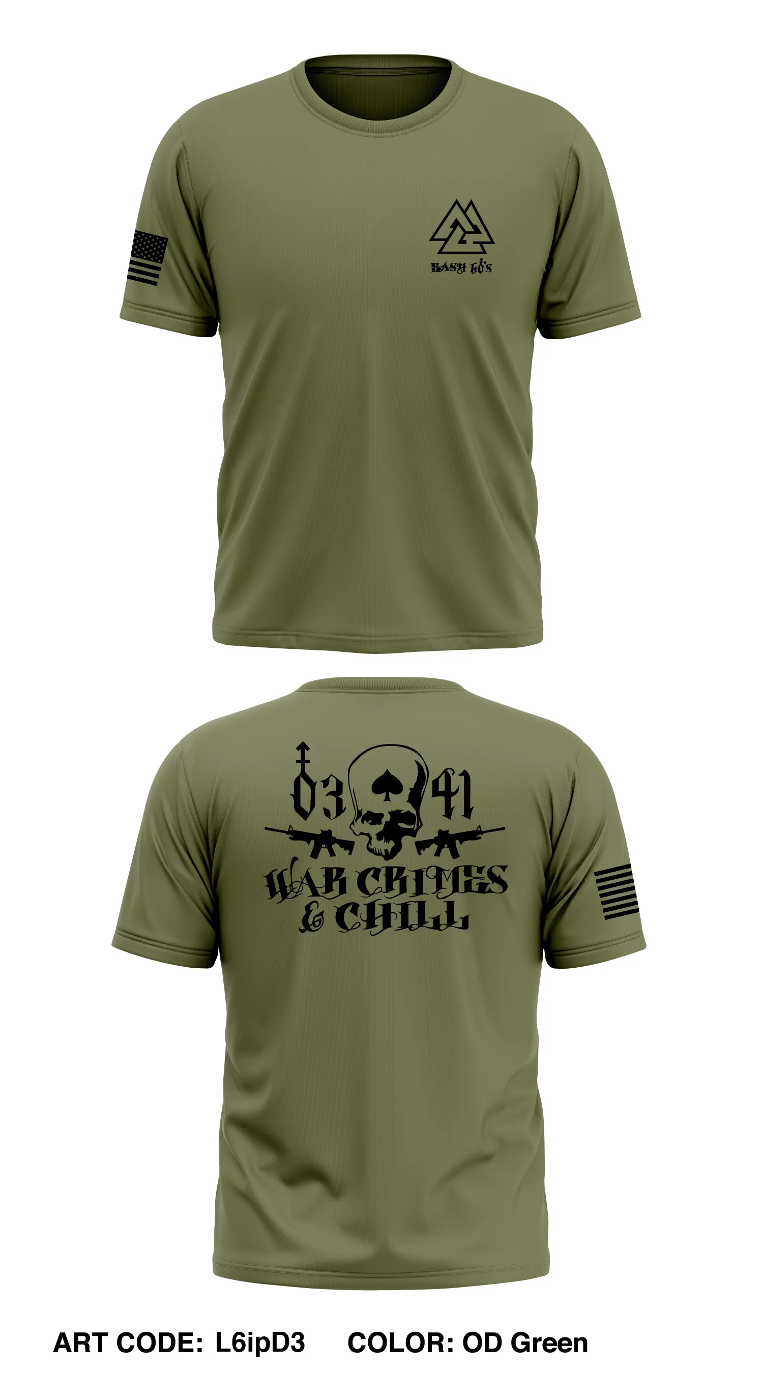 2nd Battalion 7th Marines Easy Co. Weapons Plt. Store 1 Core Men's SS Performance Tee - L6ipD3