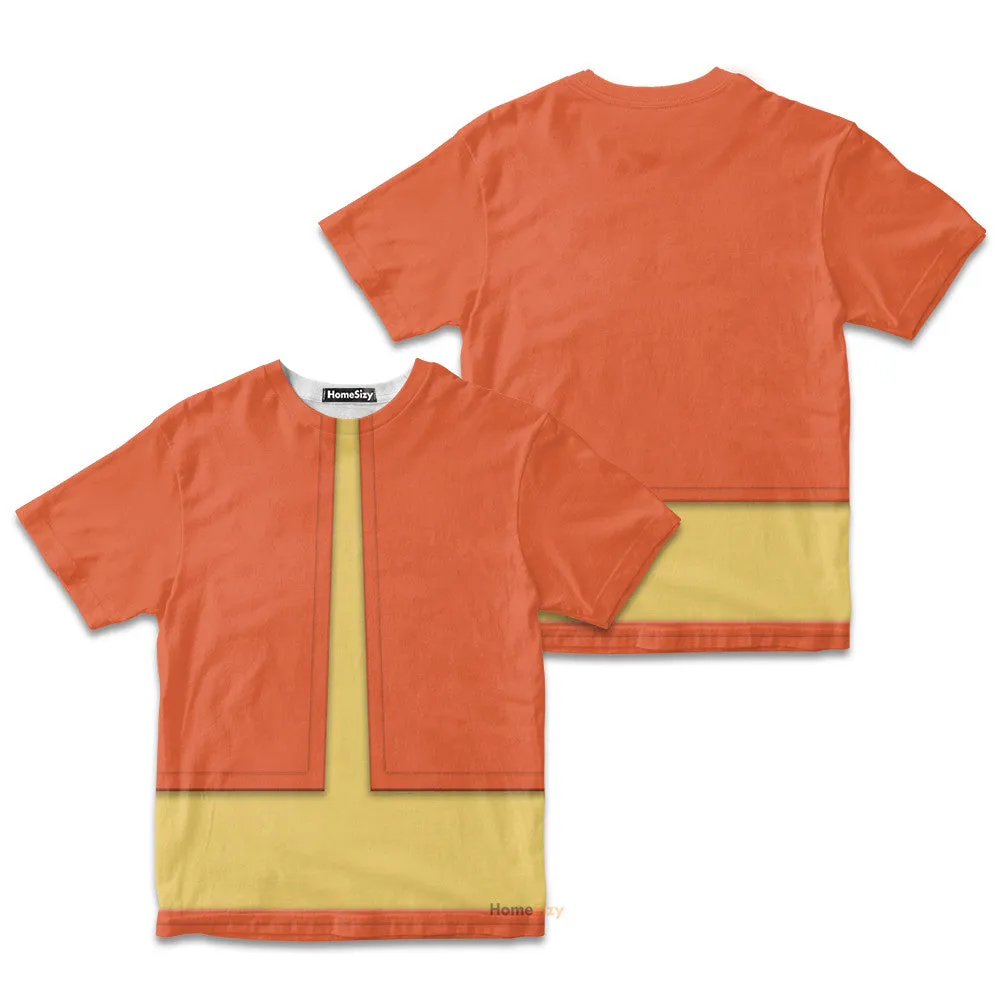 3D Aang Avatar The Last Airbender Kid Tshirt QT306227Hf