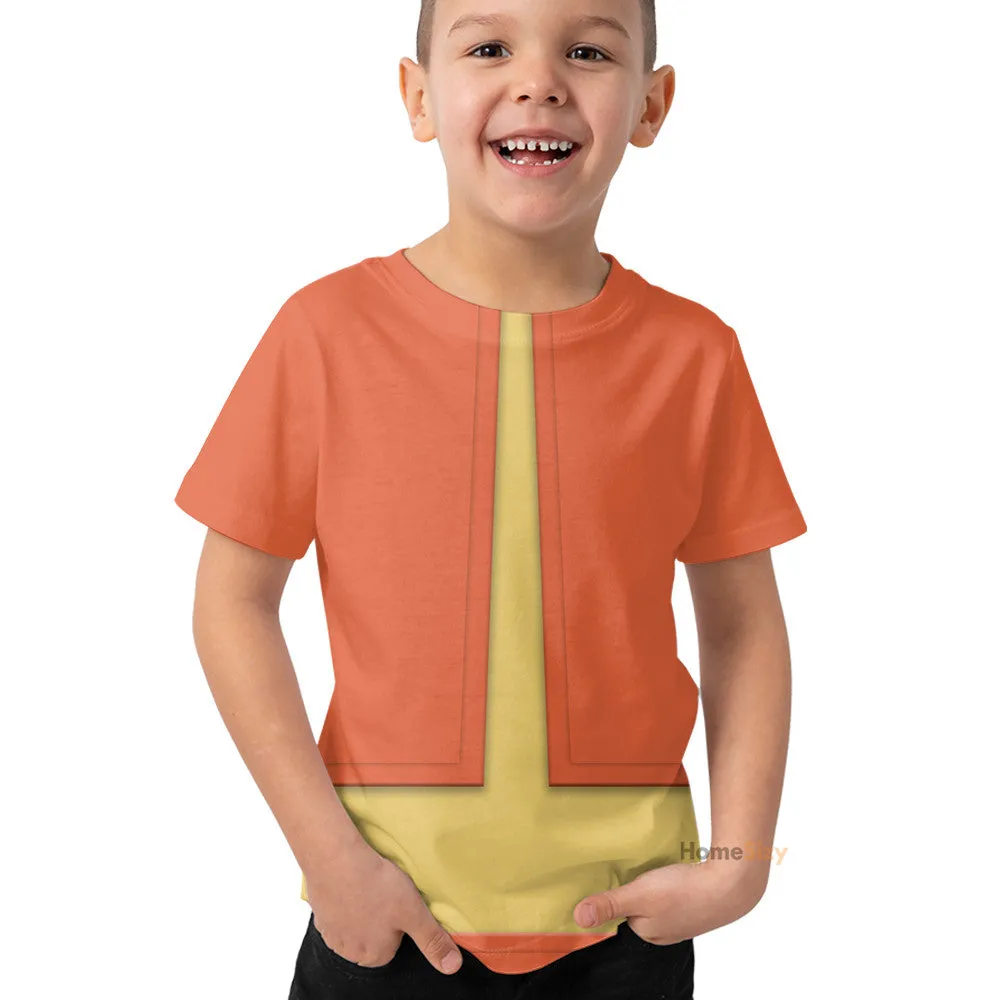 3D Aang Avatar The Last Airbender Kid Tshirt QT306227Hf