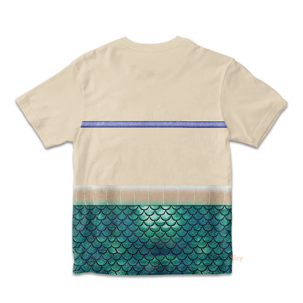 3D Ariel Mermaid Custom Cosplay Costume Kid Tshirt QT208281Hg