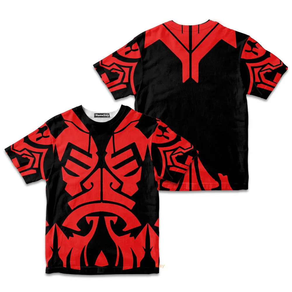 3D Star Wars Darth Maul TZip Custom Cosplay Costume Kid Tshirt QT211026Hf