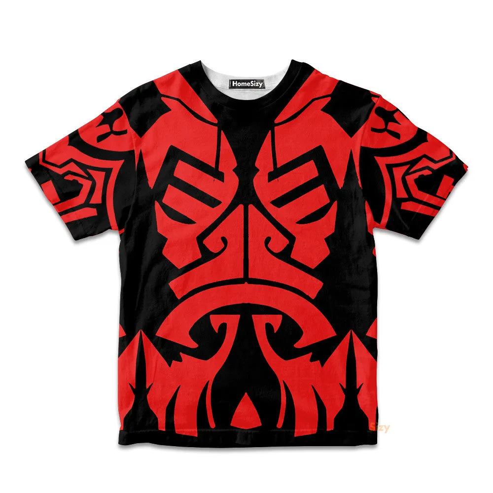 3D Star Wars Darth Maul TZip Custom Cosplay Costume Kid Tshirt QT211026Hf