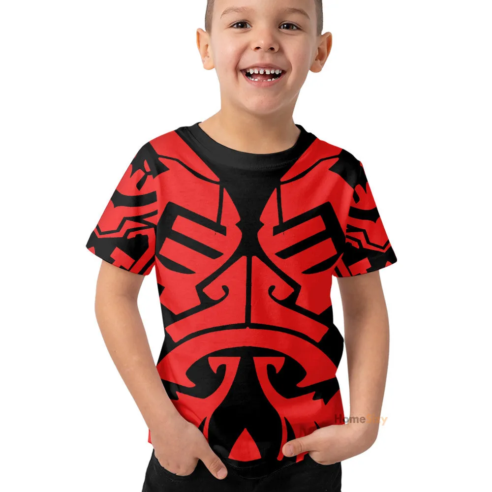 3D Star Wars Darth Maul TZip Custom Cosplay Costume Kid Tshirt QT211026Hf
