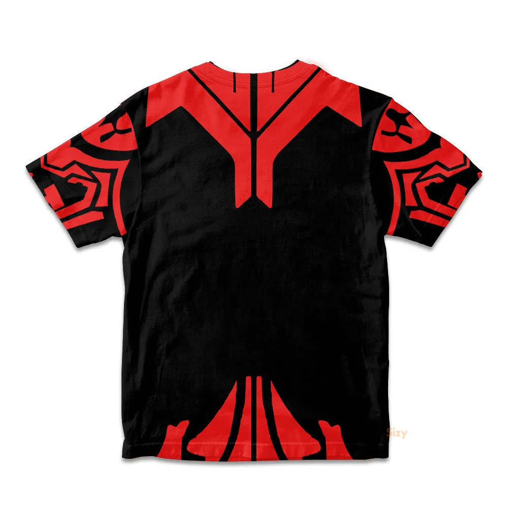 3D Star Wars Darth Maul TZip Custom Cosplay Costume Kid Tshirt QT211026Hf