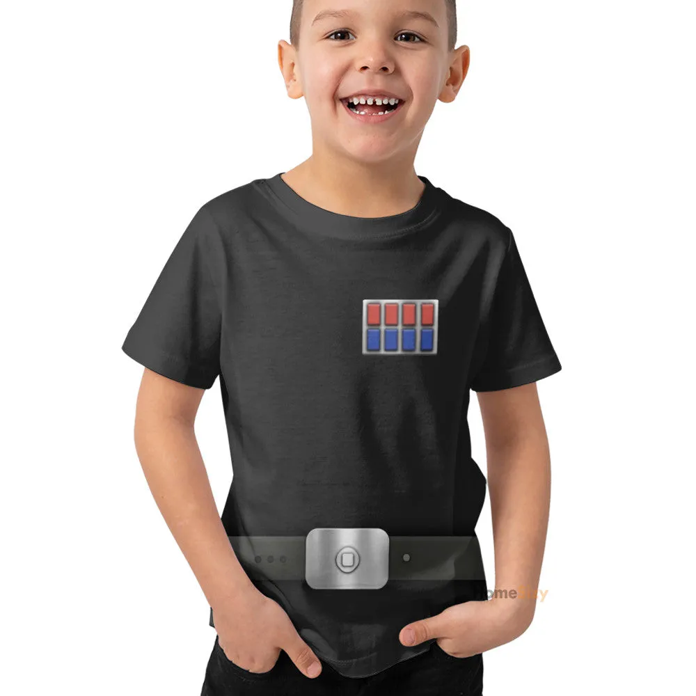 3D SW Stromtrooper Corps Imperial Officer Uniform Custom Cosplay Costume Kid Tshirt QT207412Hc