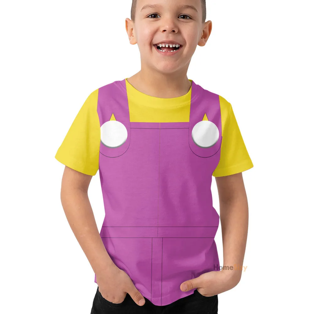 3D Wario Custom Kid Tshirt QT206327Hf