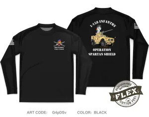 3rd Platoon, C Co, 1-158 IN Core Men's LS Flex Performance Tee - G4pDSv