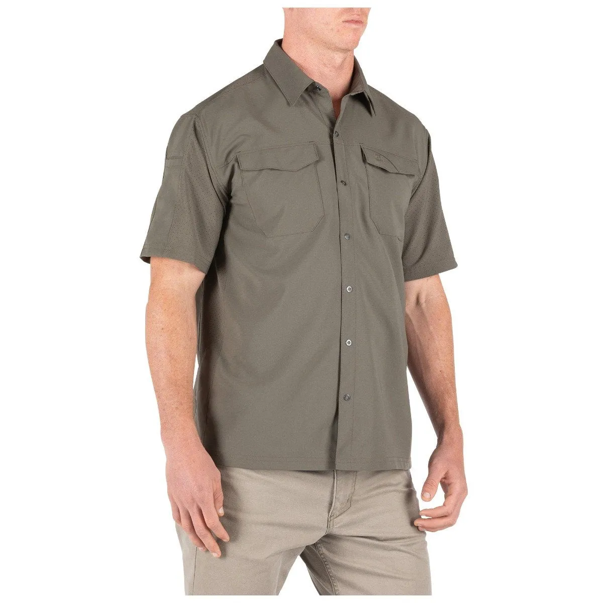5.11 Tactical Freedom Flex Woven Short Sleeve Shirt Ranger Green