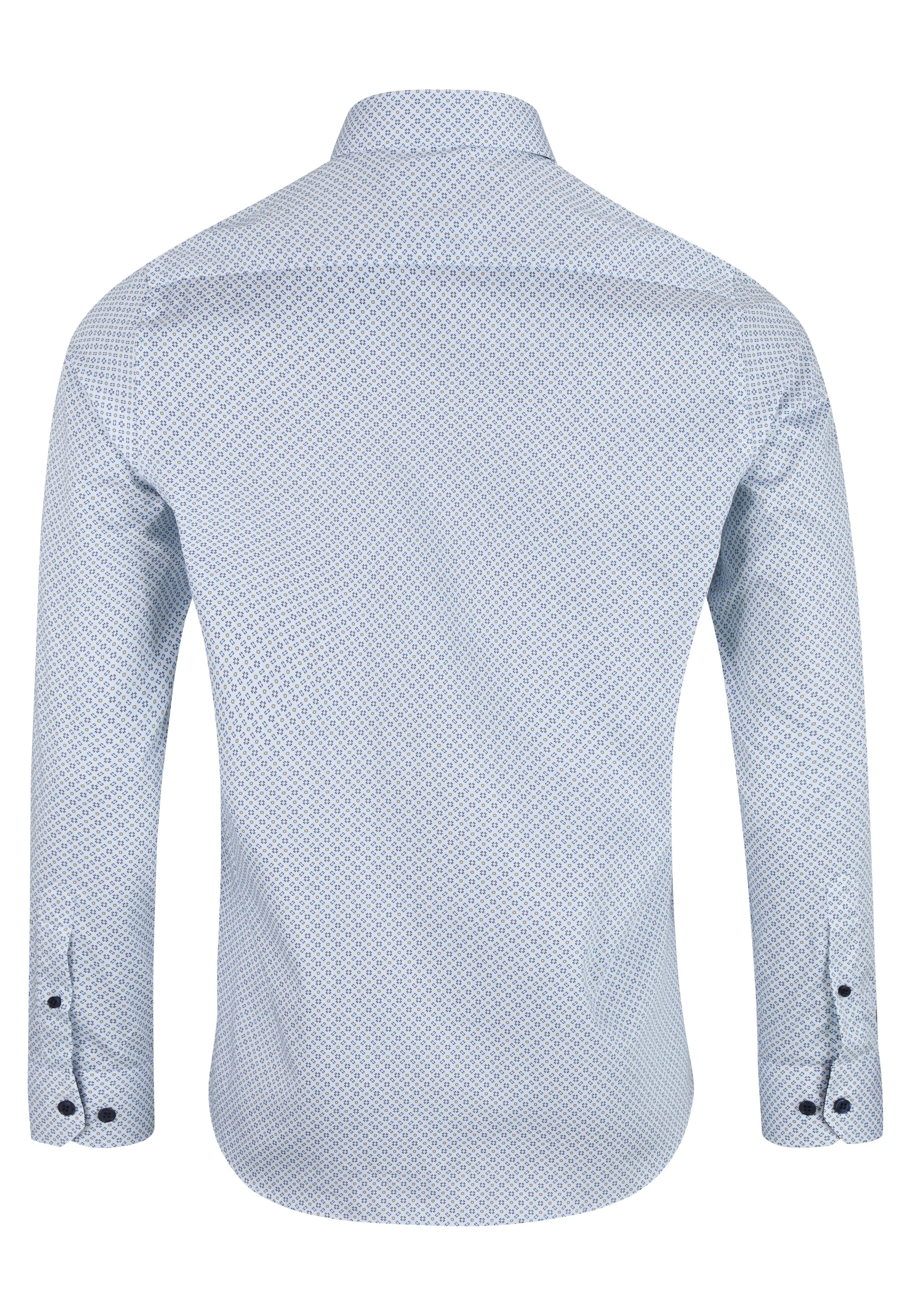 6th Sense LS RF BD Satin Shirt Print #11