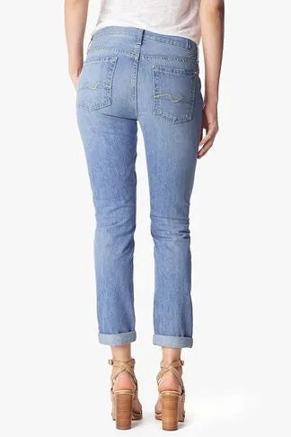 7 For All Mankind Josefina Feminine Boyfriend | Aura Blue Heritage | SALE