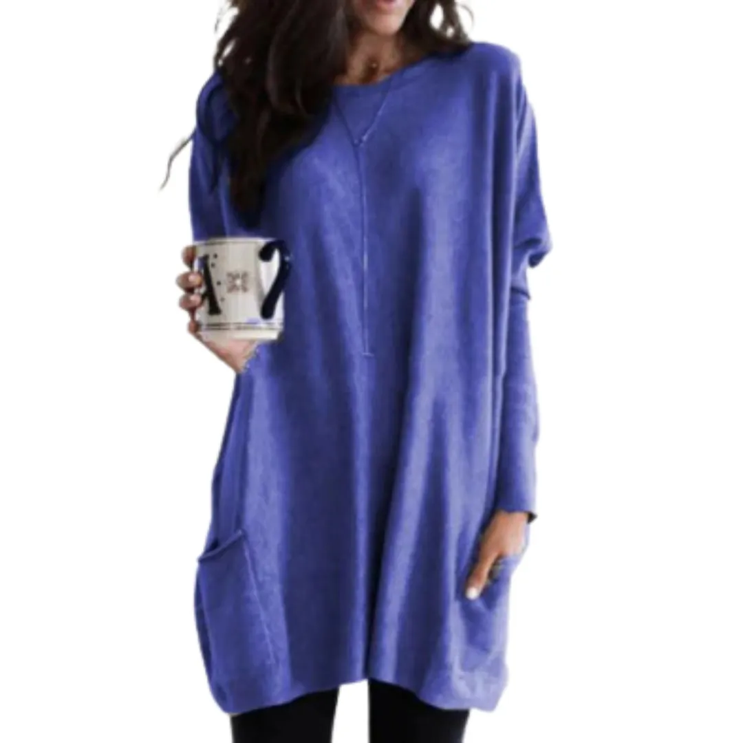 Abegail | Women Warm Long Sweatshirt | Comfortable