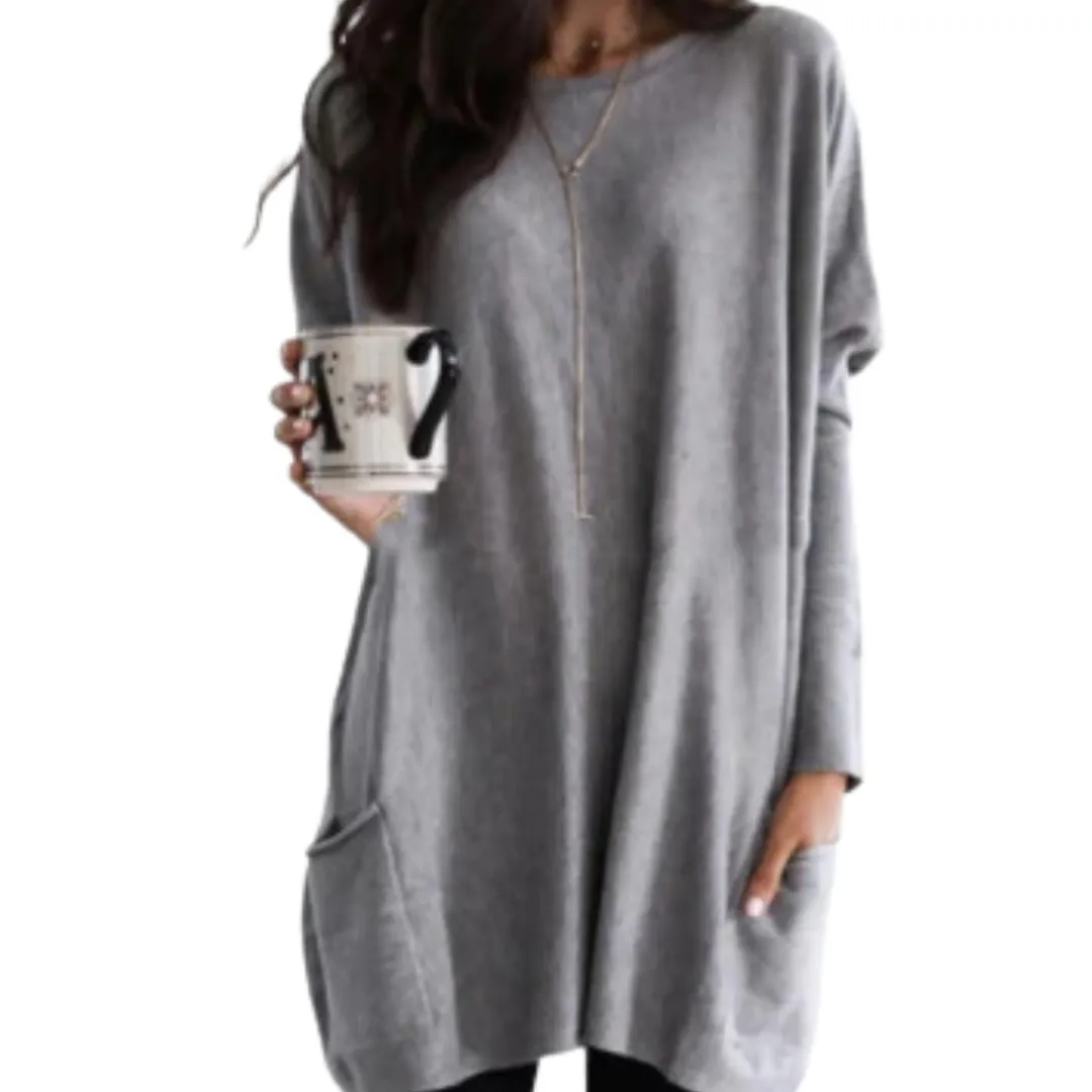 Abegail | Women Warm Long Sweatshirt | Comfortable