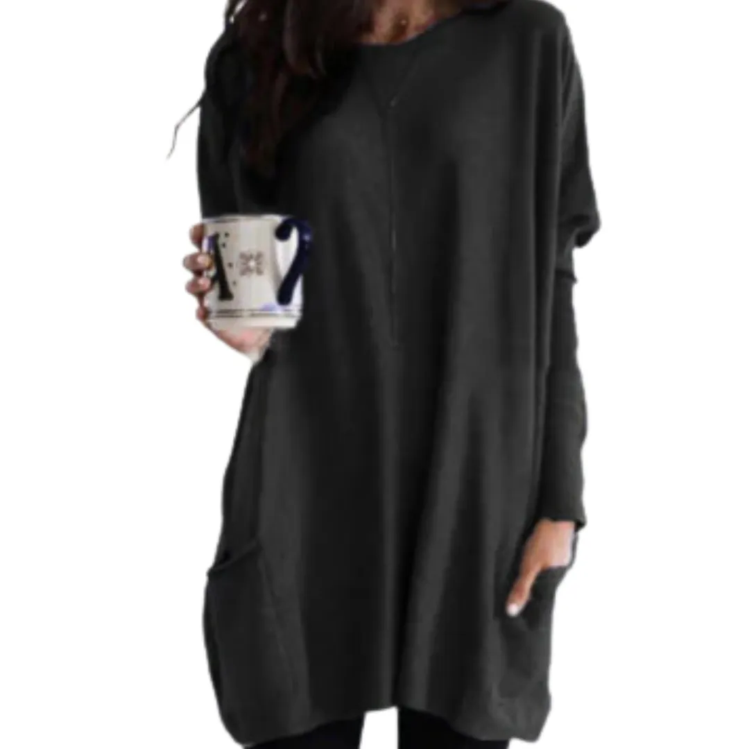 Abegail | Women Warm Long Sweatshirt | Comfortable