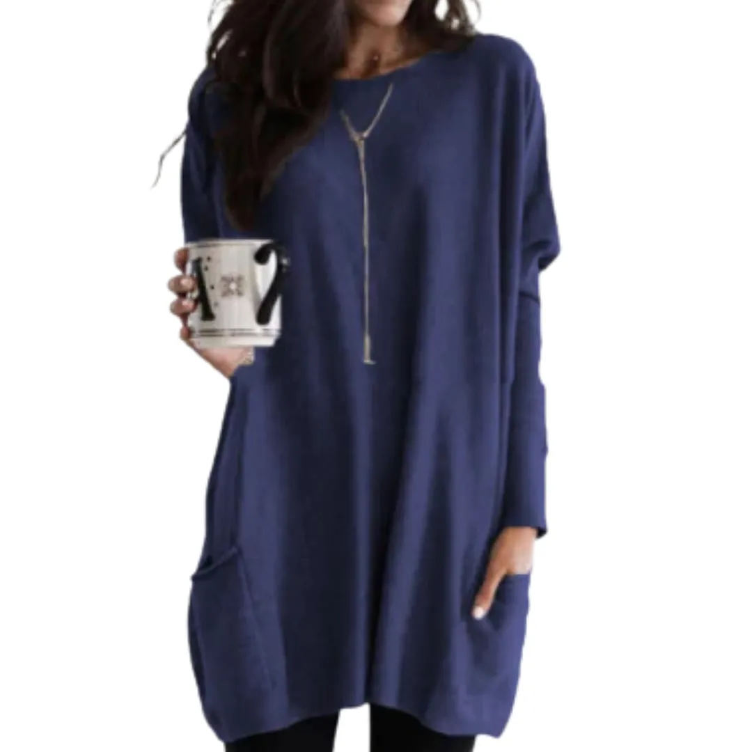 Abegail | Women Warm Long Sweatshirt | Comfortable