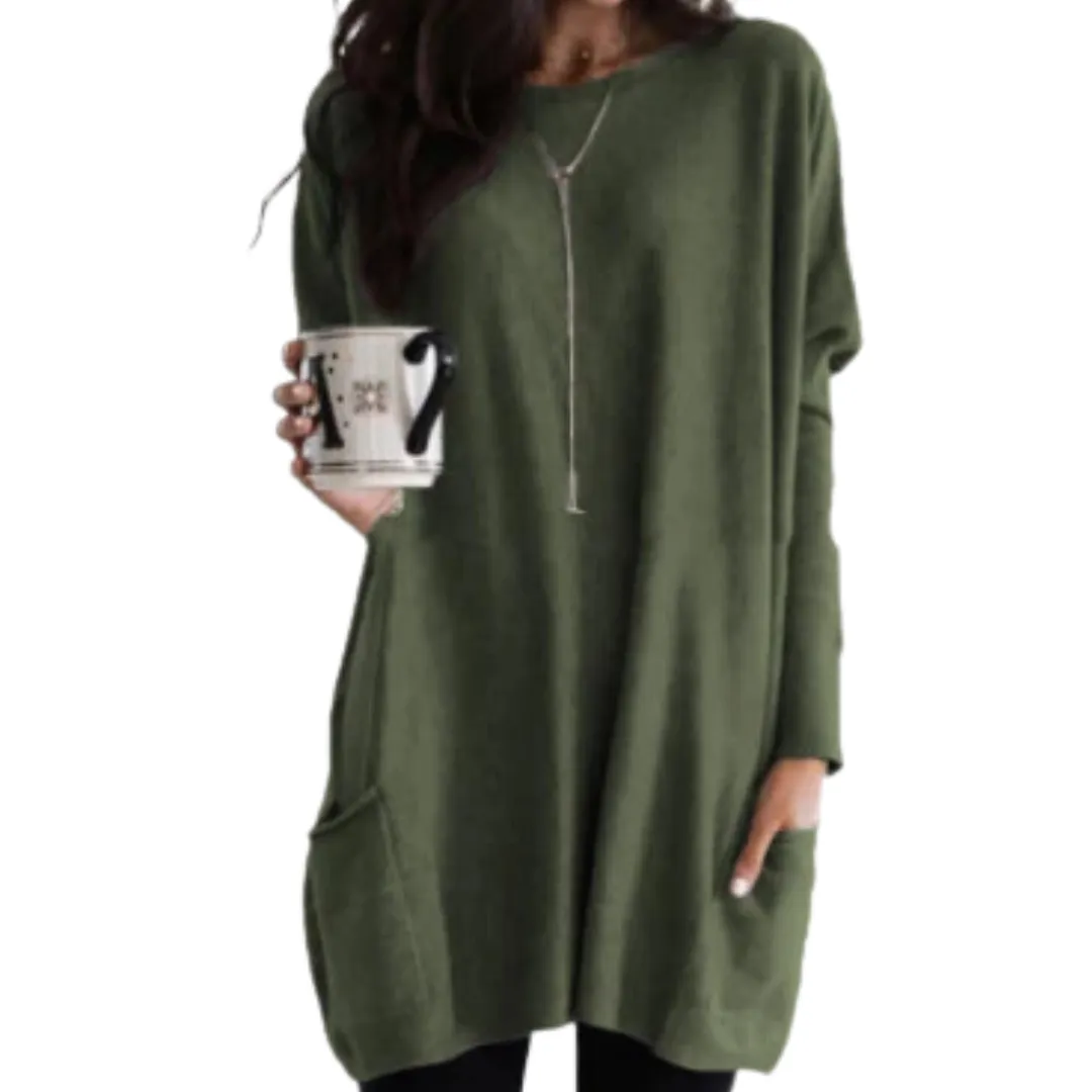 Abegail | Women Warm Long Sweatshirt | Comfortable