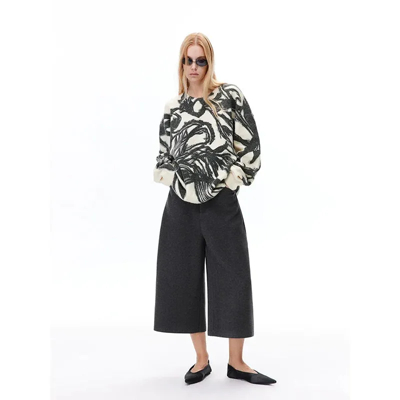 Abstract Patterns Oversized Sweater