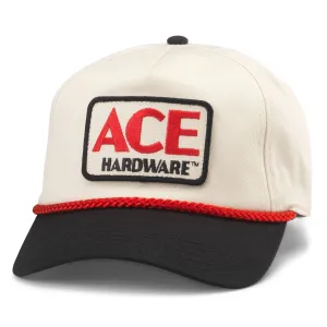 Ace Hardware Rosco Cap - Ivory/Black