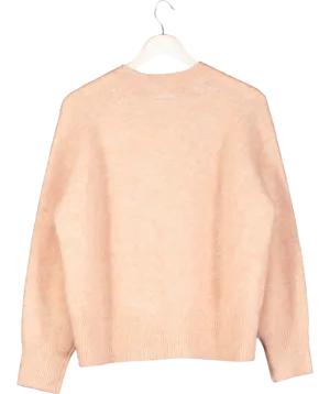 Adanola Pink Knit Crewneck Sweatshirt UK S