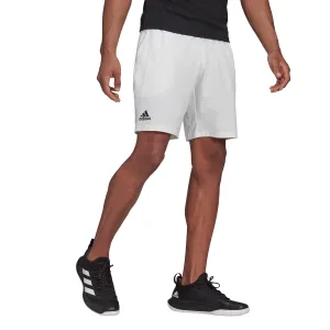 adidas Men's Stretch Woven Club Short 7-Inch (White/Black)