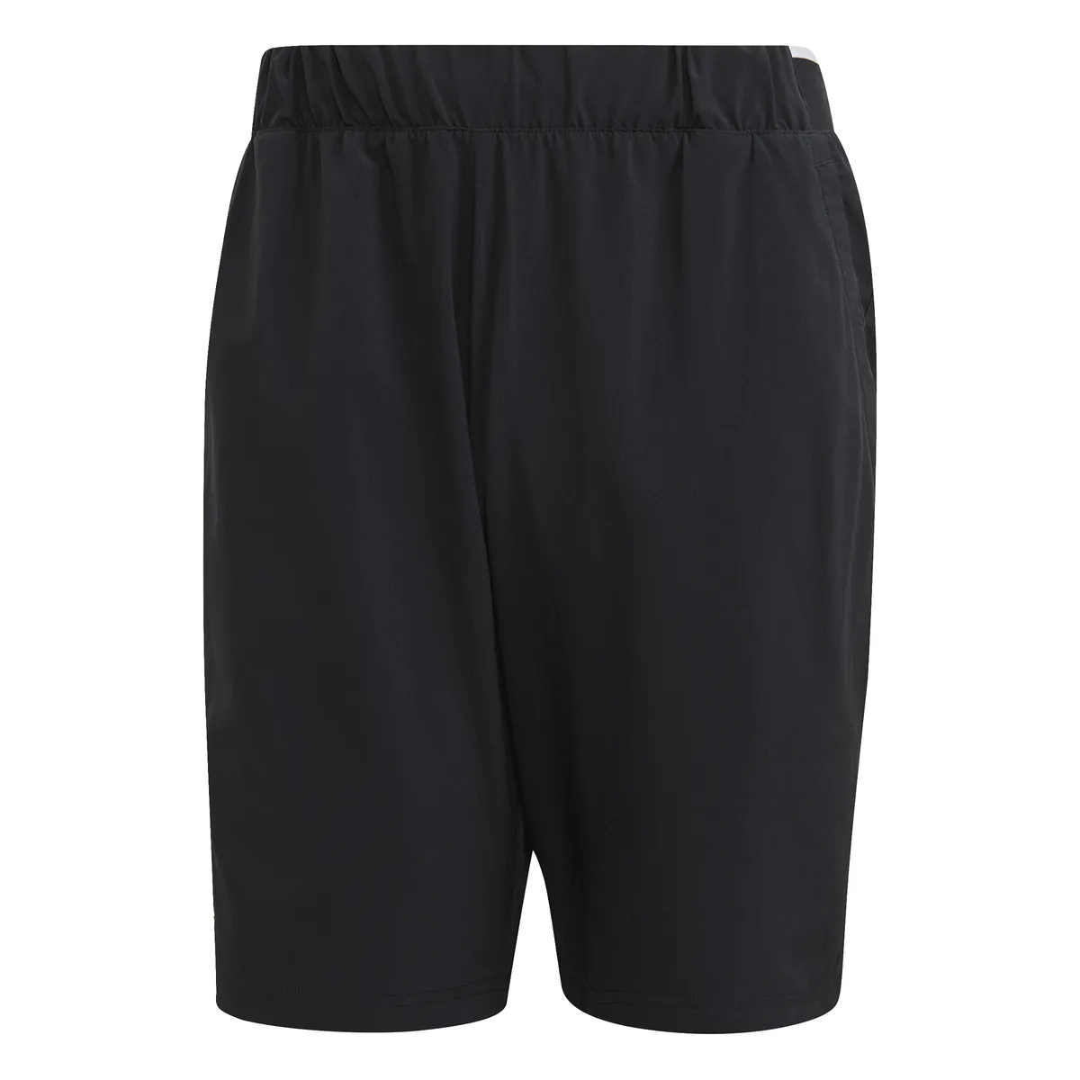 adidas Men's Stretch Woven Club Short 9-Inch (Black/White)