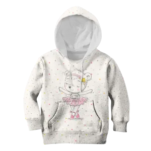 Adorable Bear Ballet Dancer Custom Cosplay Kid Hoodie