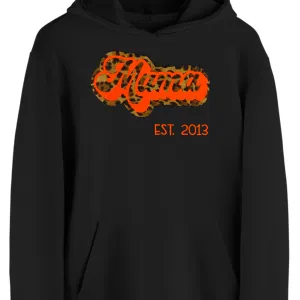 Adult Hoodie (w/ drawstrings) - Mama Leopard Appliqué