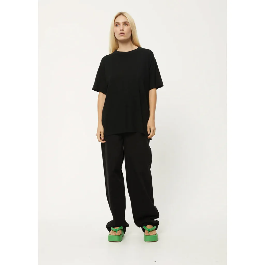 AFENDS SLAY HEMP OVERSIZED TEE - BLACK