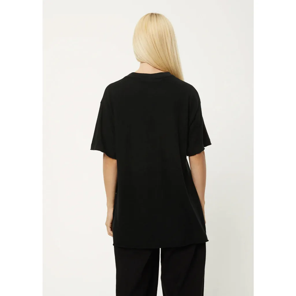 AFENDS SLAY HEMP OVERSIZED TEE - BLACK
