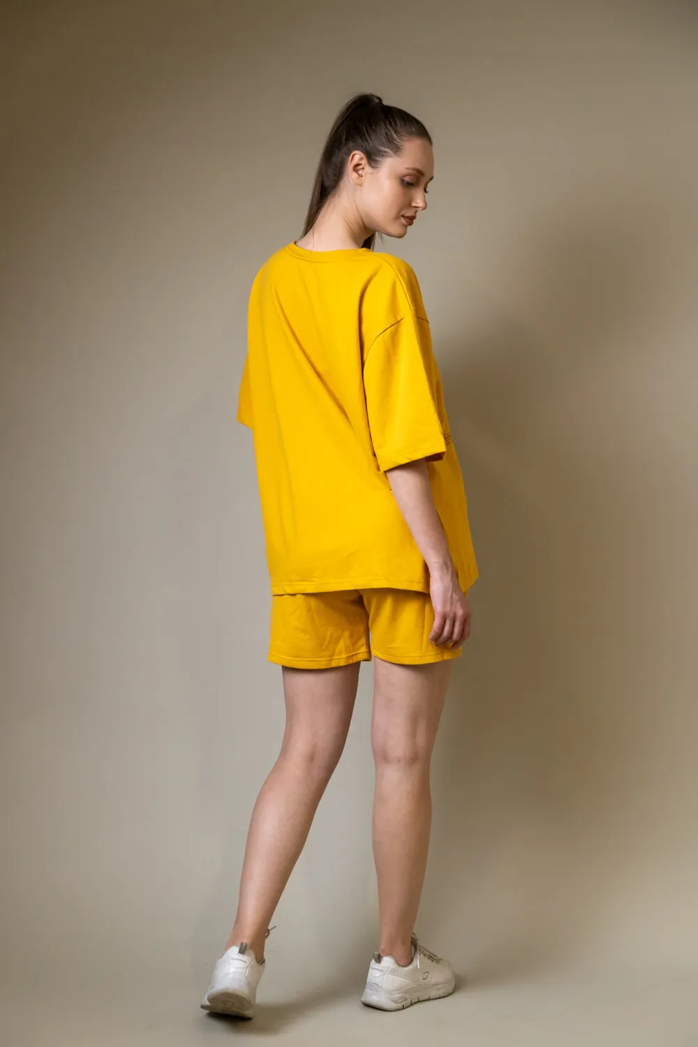 Amber Oversized T-shirt Shorts Co-Ord