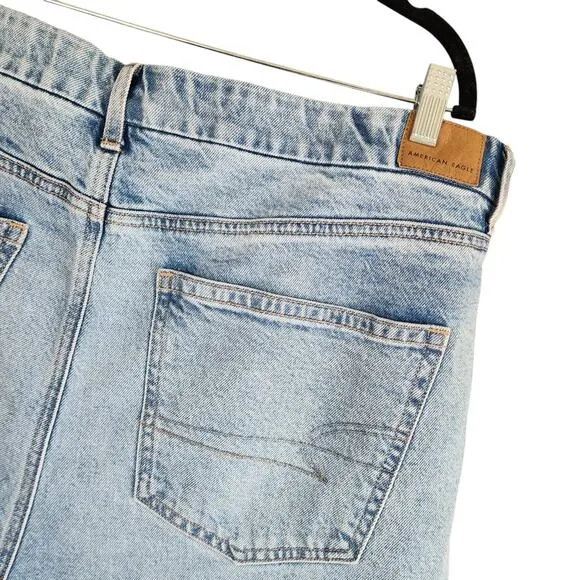 American Eagle Womens Curvy 90s Bootcut Jeans Plus Size 20 Split Hem High Rise