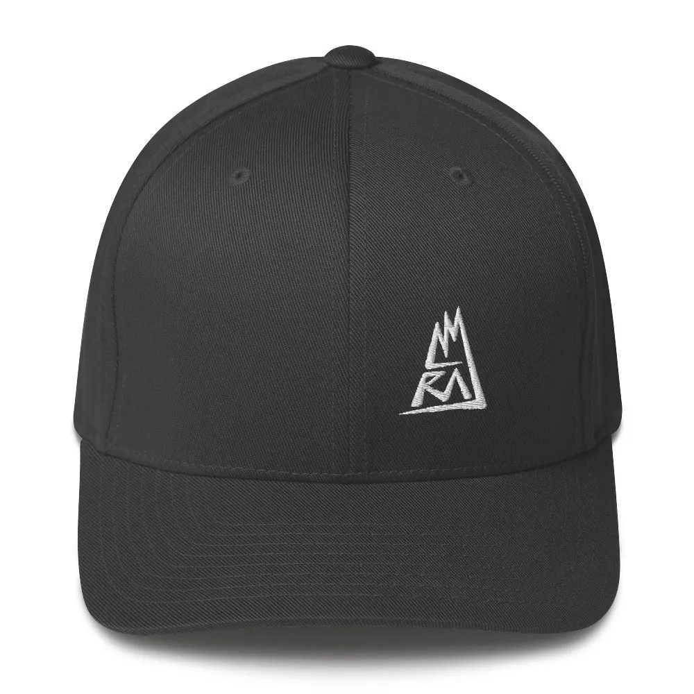 Amraj - White Logo - Flex Fit Cap