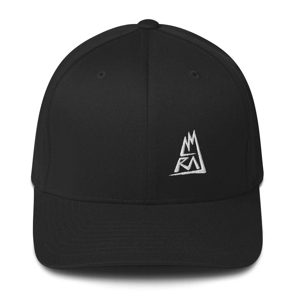 Amraj - White Logo - Flex Fit Cap