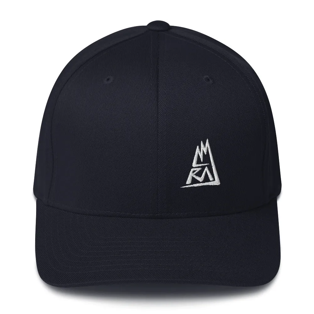 Amraj - White Logo - Flex Fit Cap