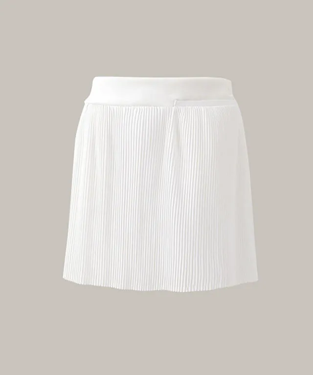 Anell Golf Light Pleated Skirt - White