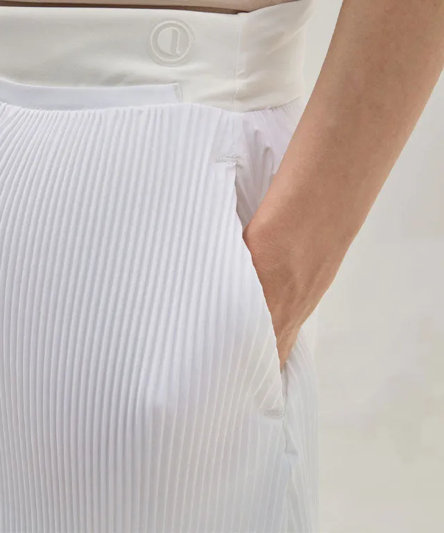 Anell Golf Light Pleated Skirt - White