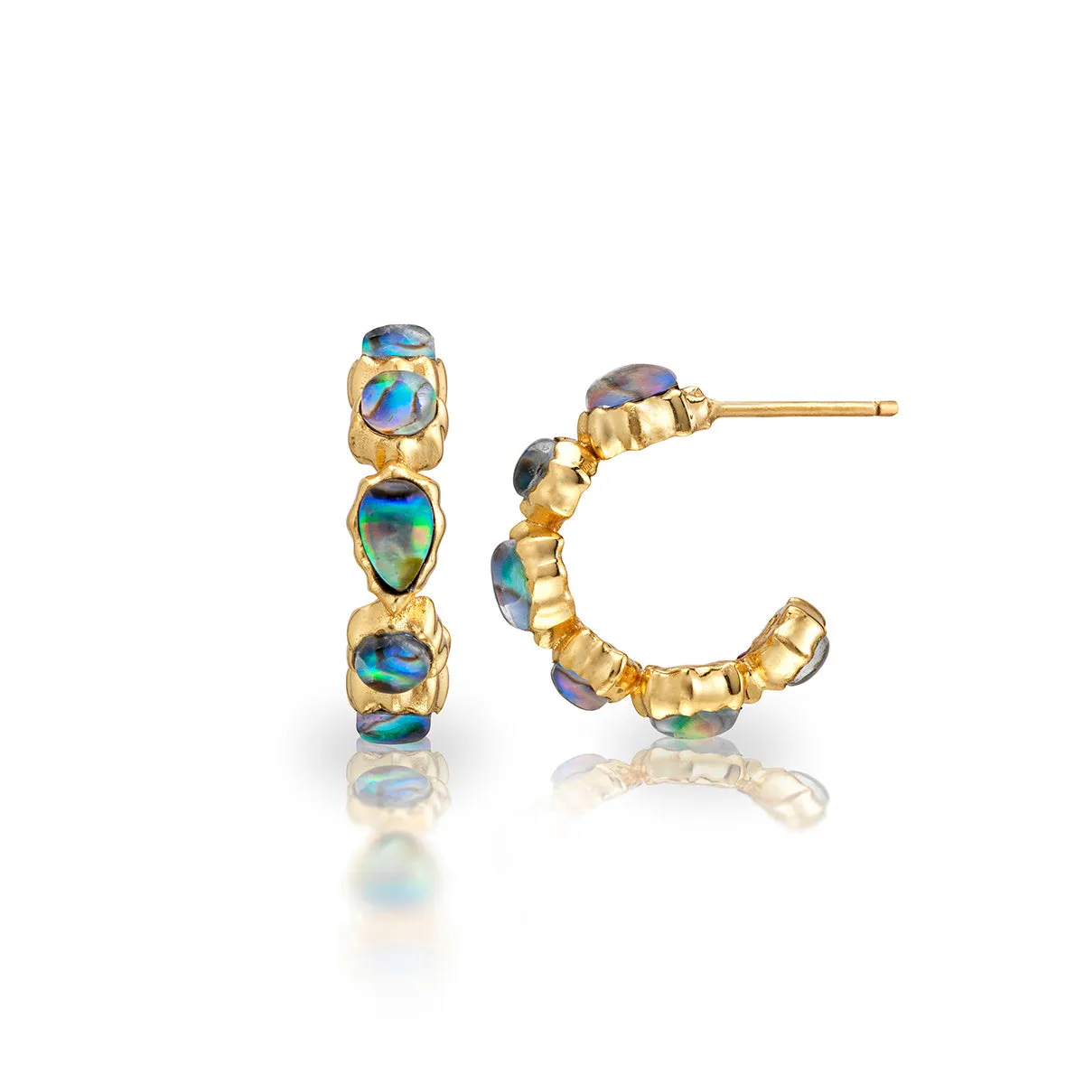 Aurora Small Hoop Earrings - Abalone