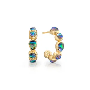 Aurora Small Hoop Earrings - Abalone