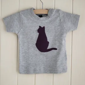 Baby Cat T-shirt - Grey