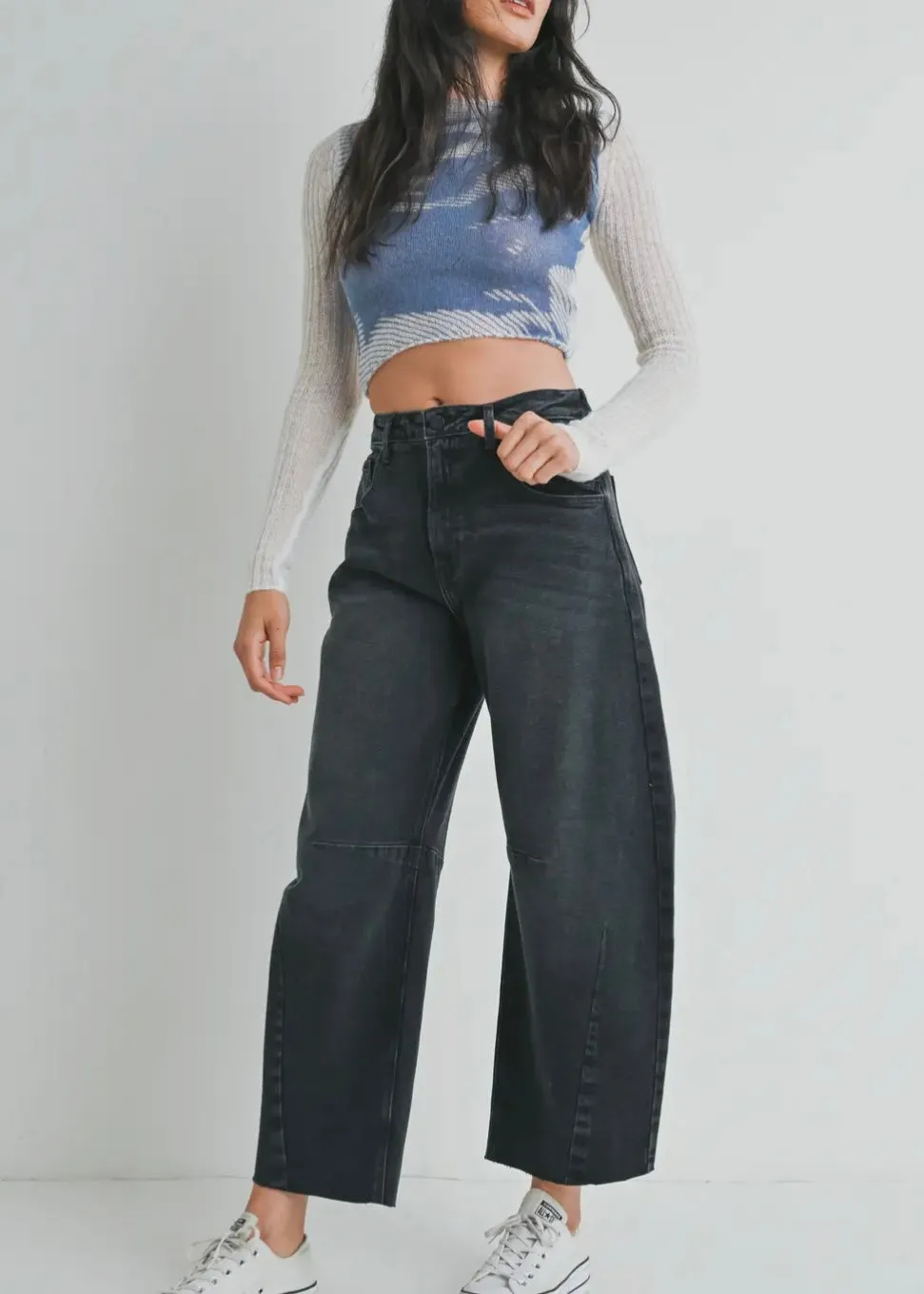 Barrel Jean With Seam