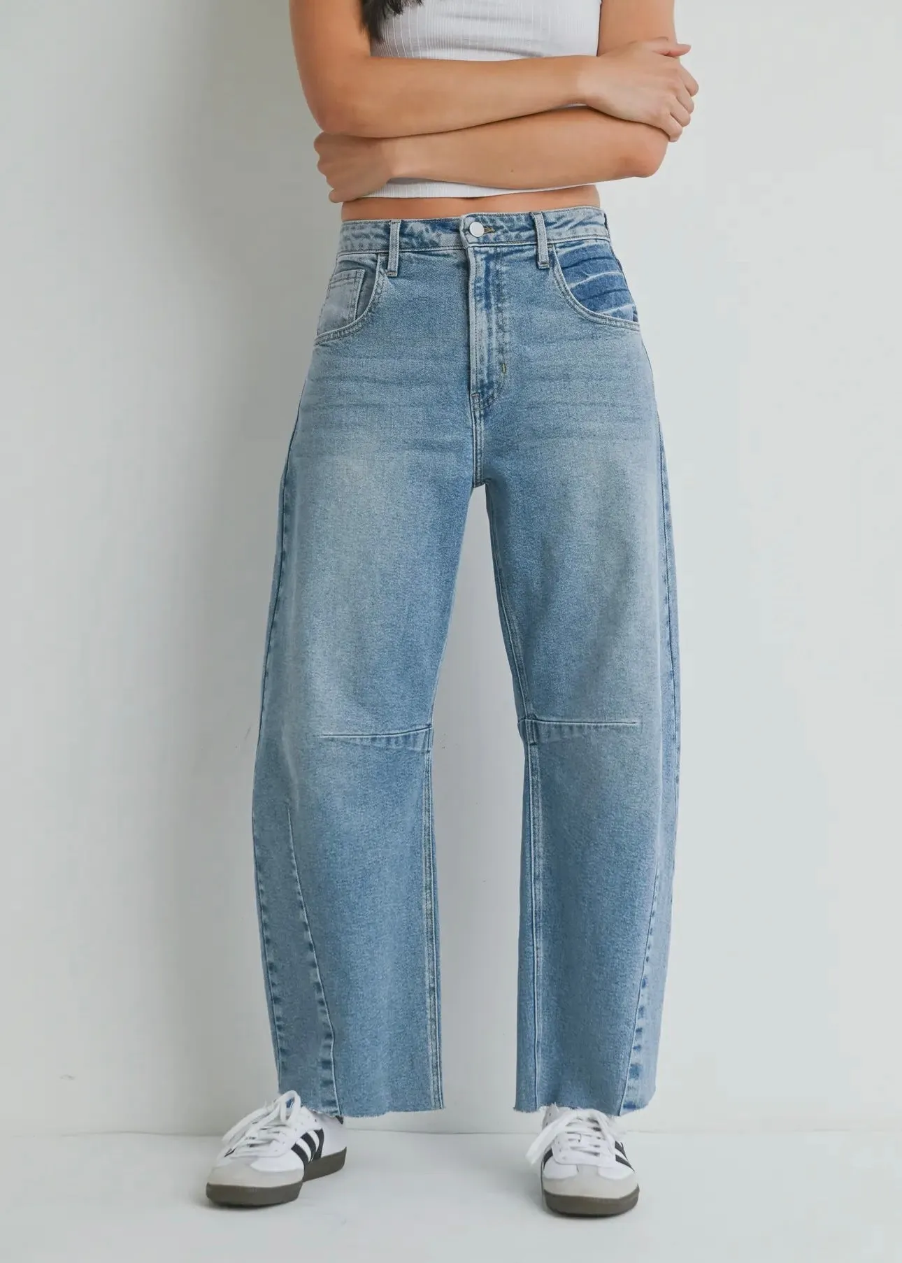 Barrel Jean With Seam