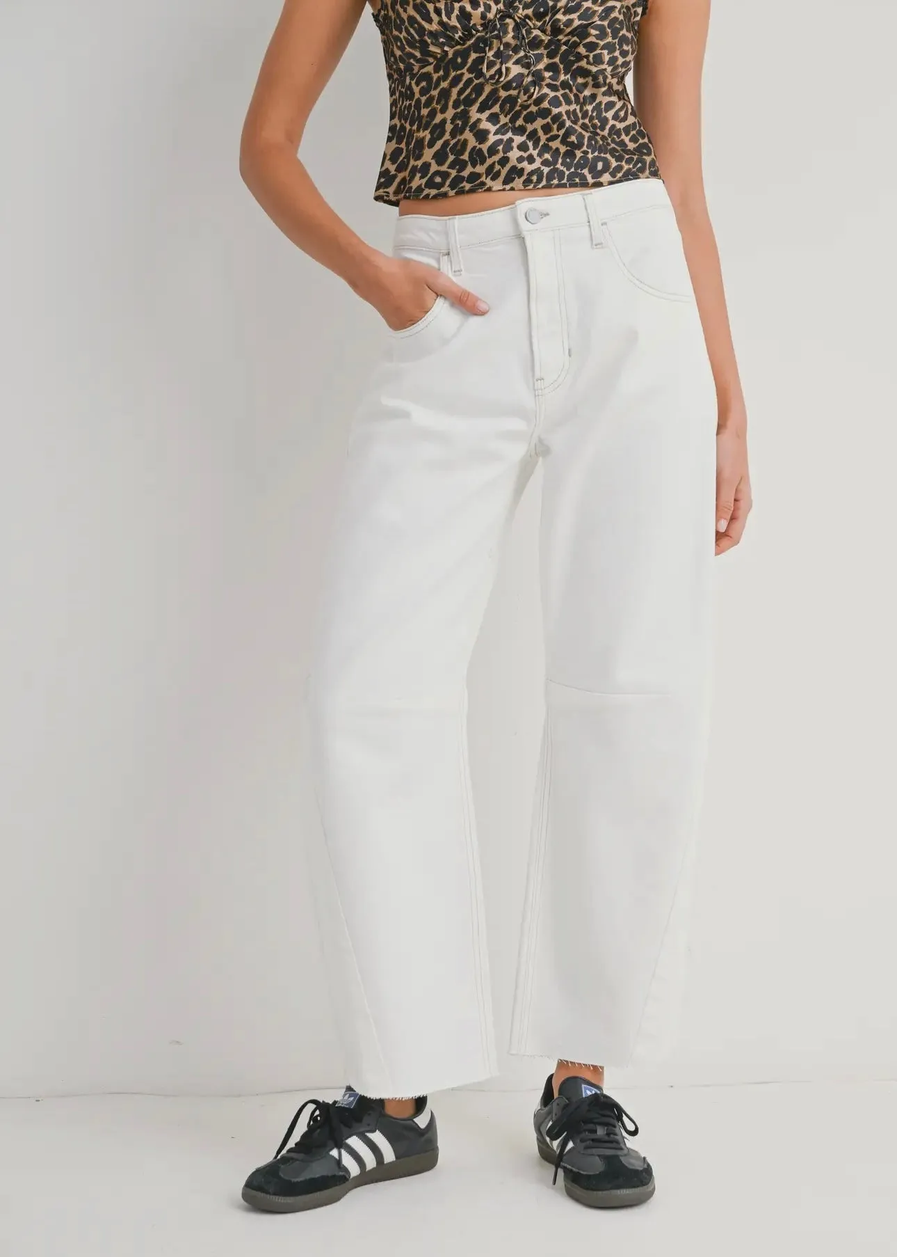 Barrel Jean With Seam