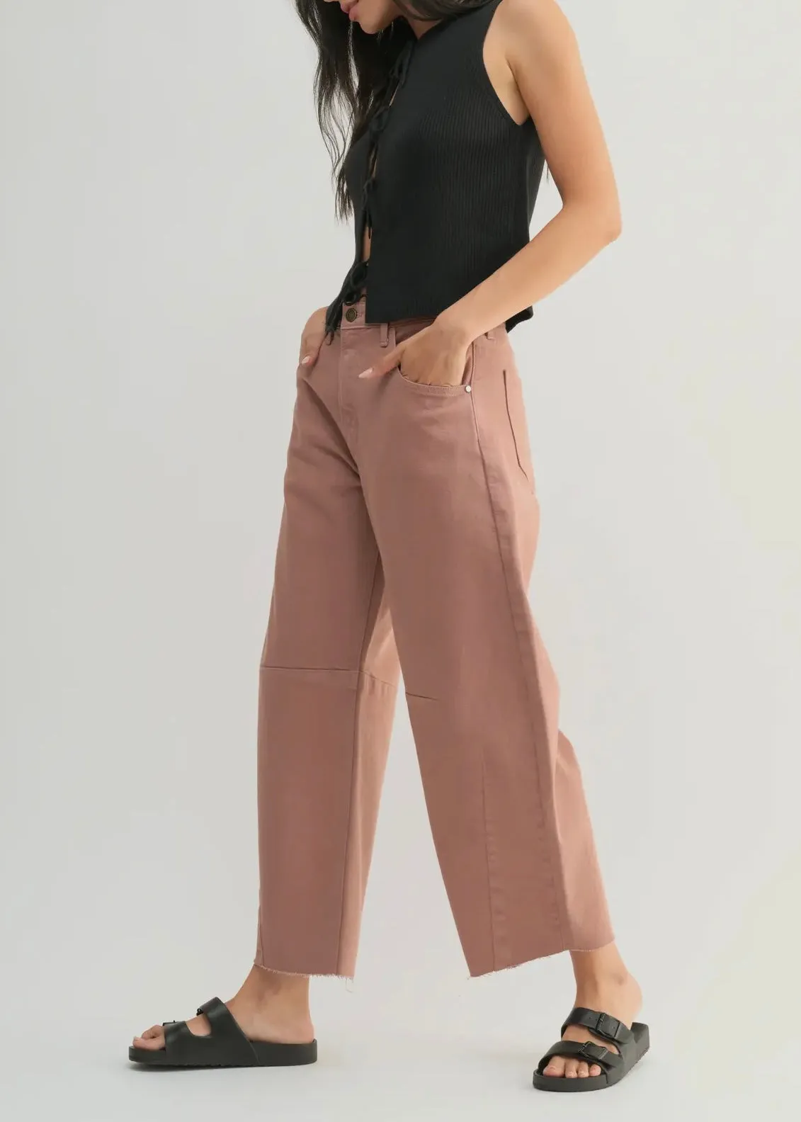 Barrel Jean With Seam