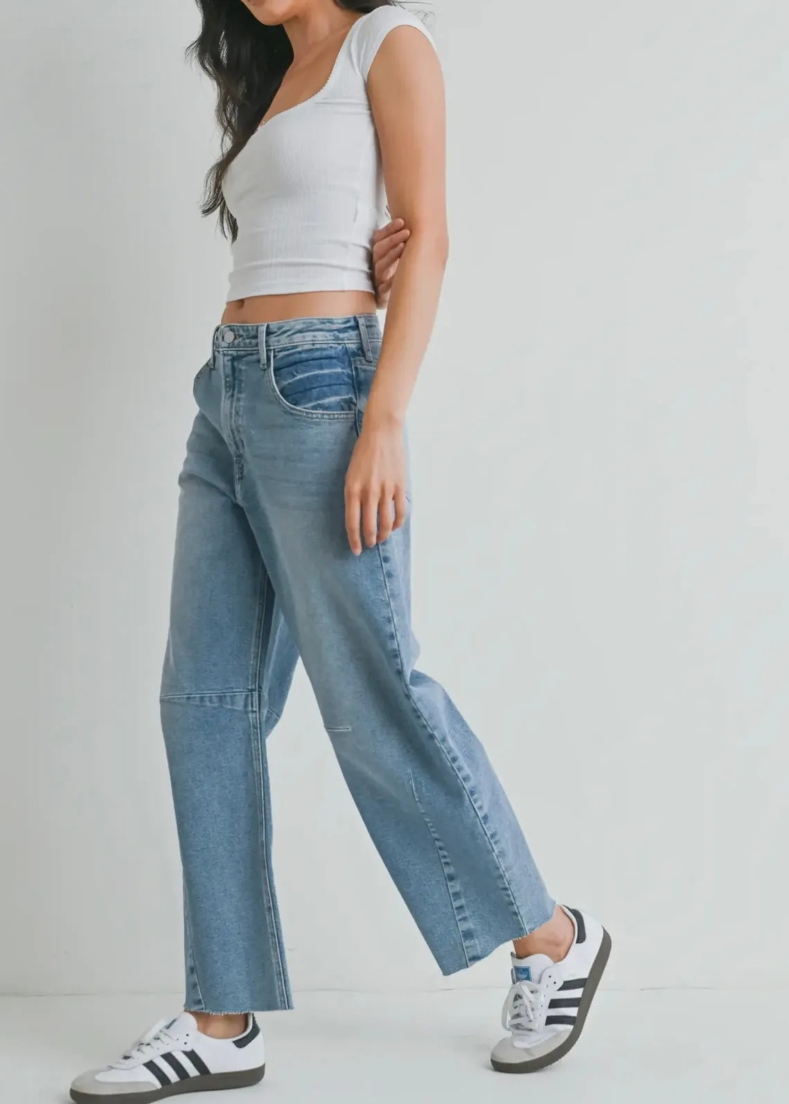 Barrel Jean With Seam