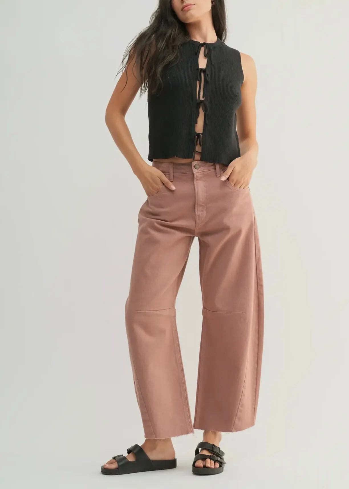 Barrel Jean With Seam