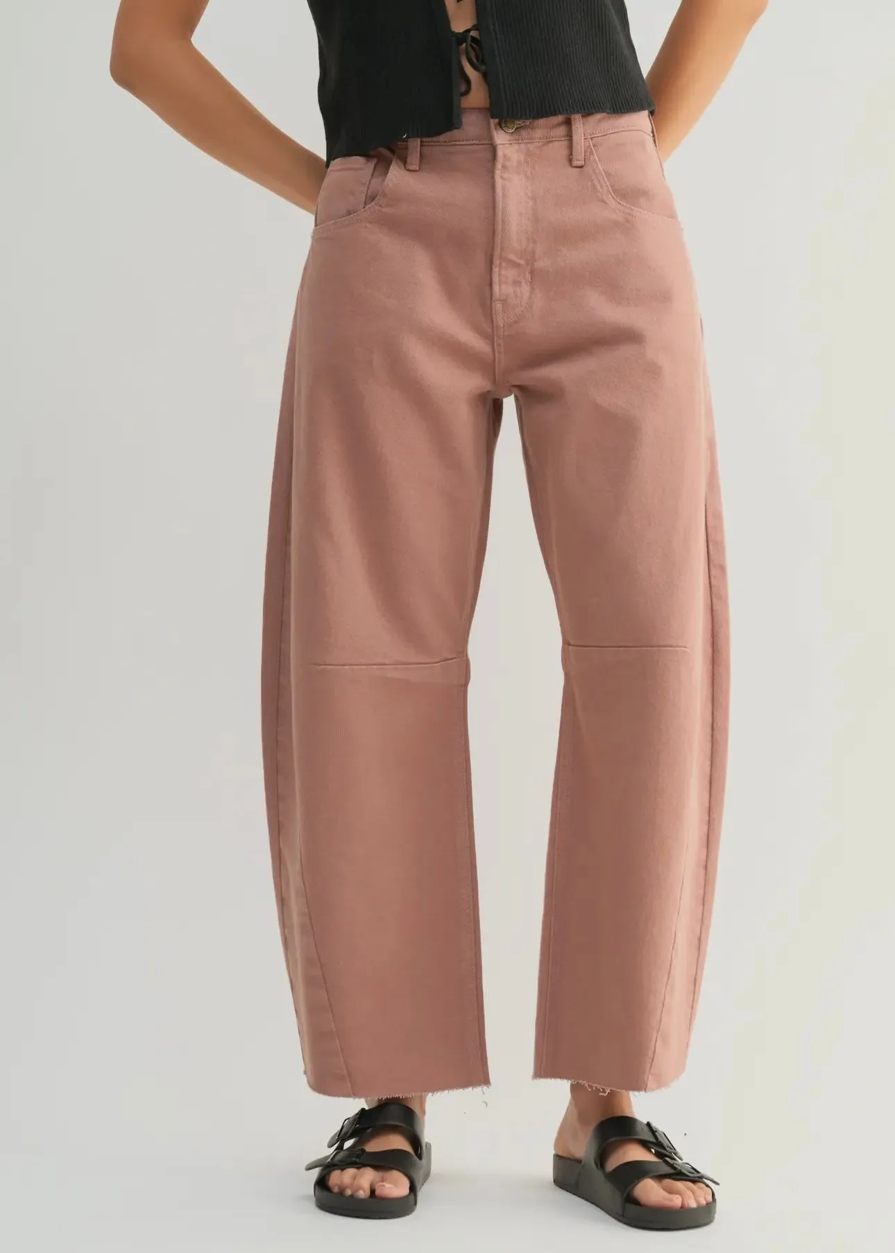 Barrel Jean With Seam