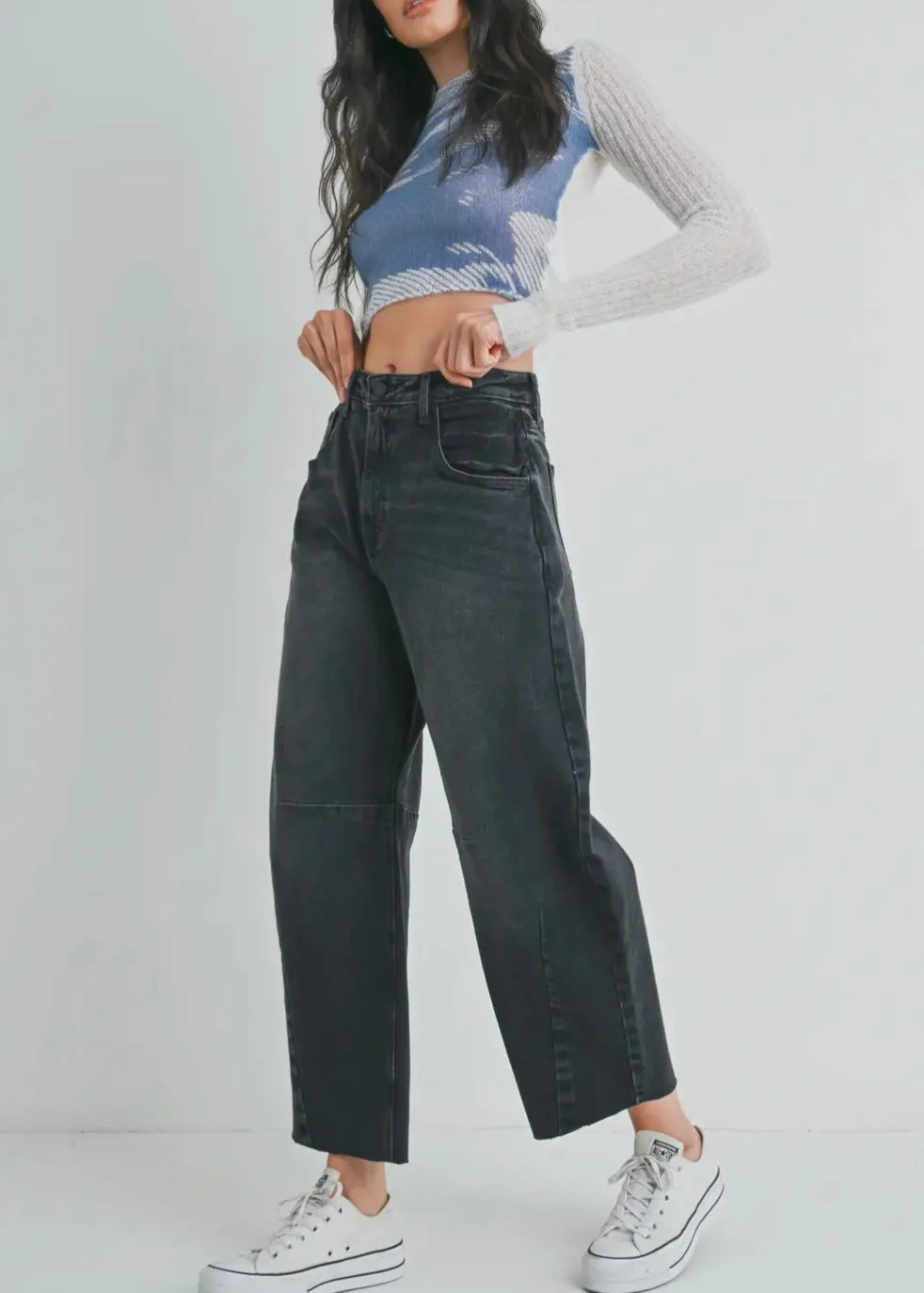 Barrel Jean With Seam