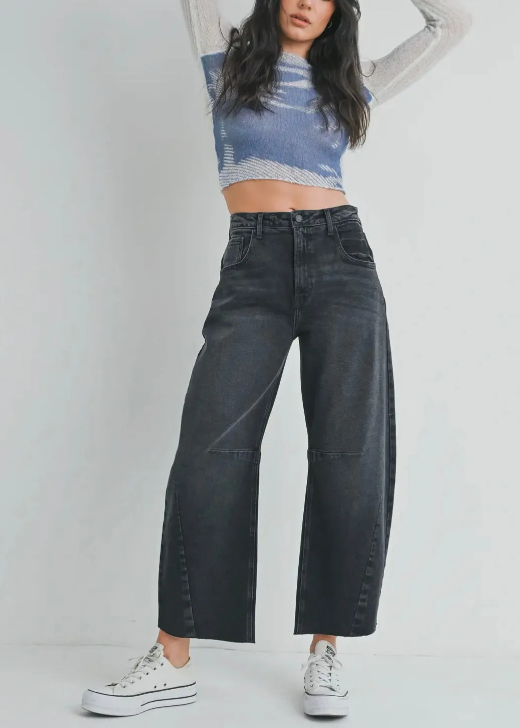 Barrel Jean With Seam