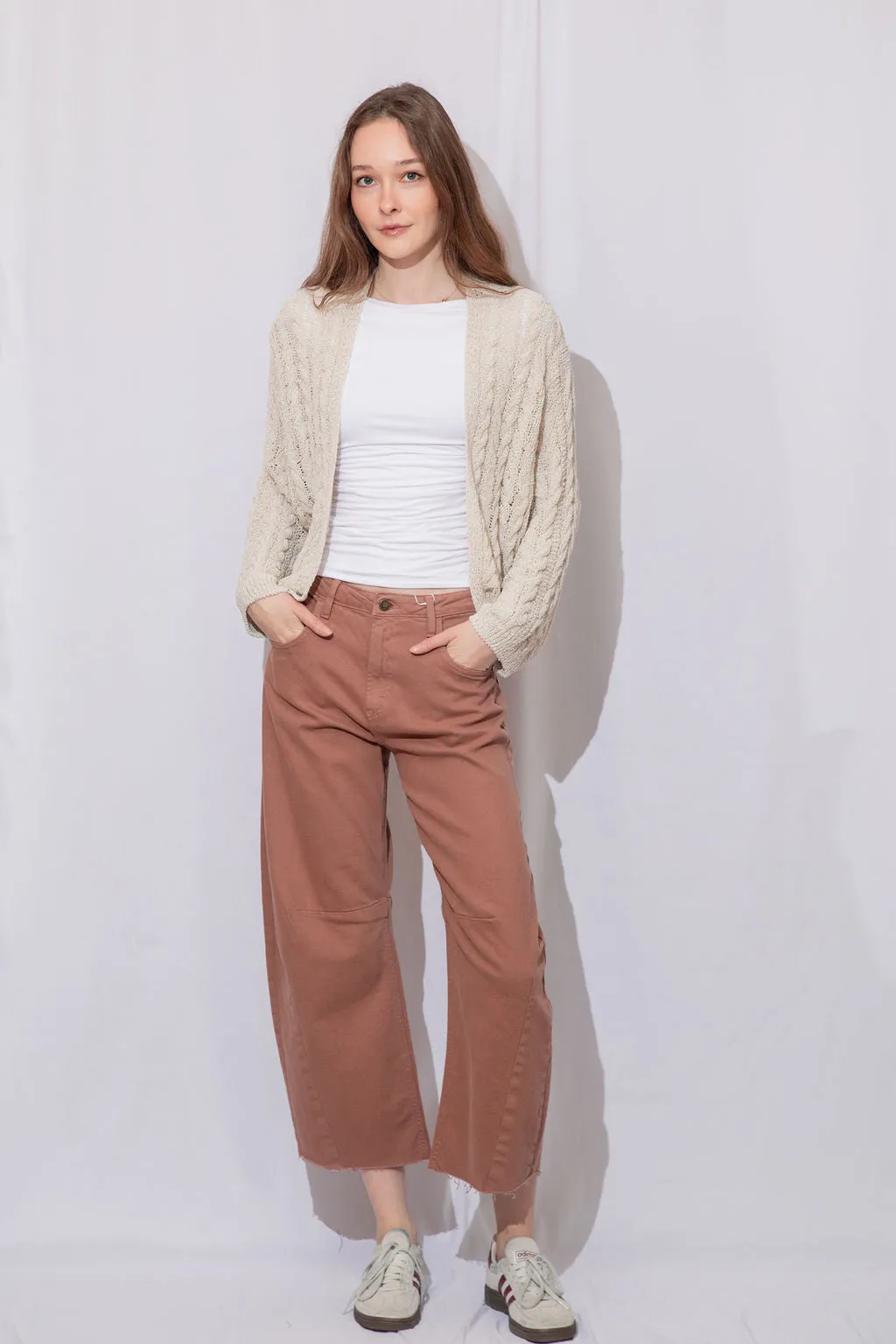 Barrel Jeans with Seams