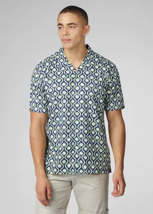 Ben Sherman Retro Geo Shirt Grass Green
